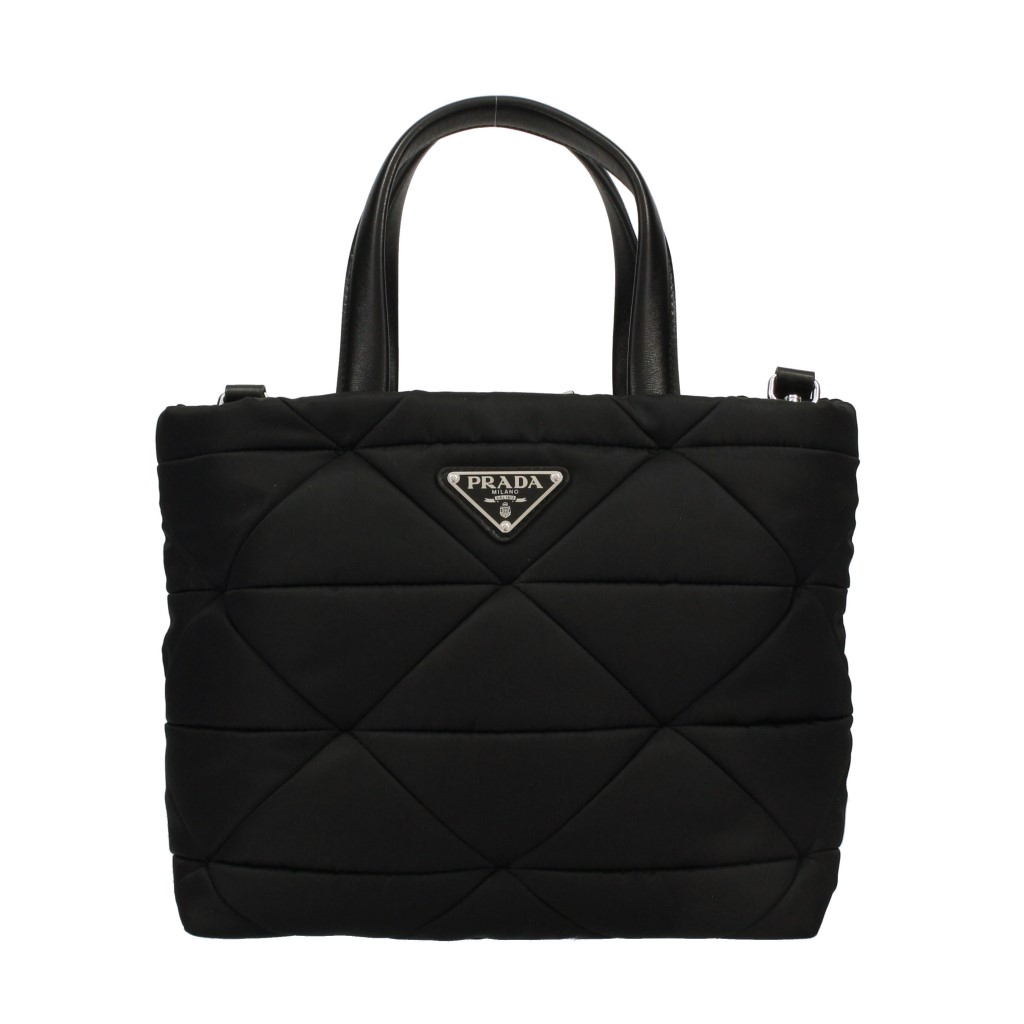 PRADA Symbole トライアングル柄 ミディアム トートバッグ プラダから、アイコニックなトライアングルがモチーフのバッグ