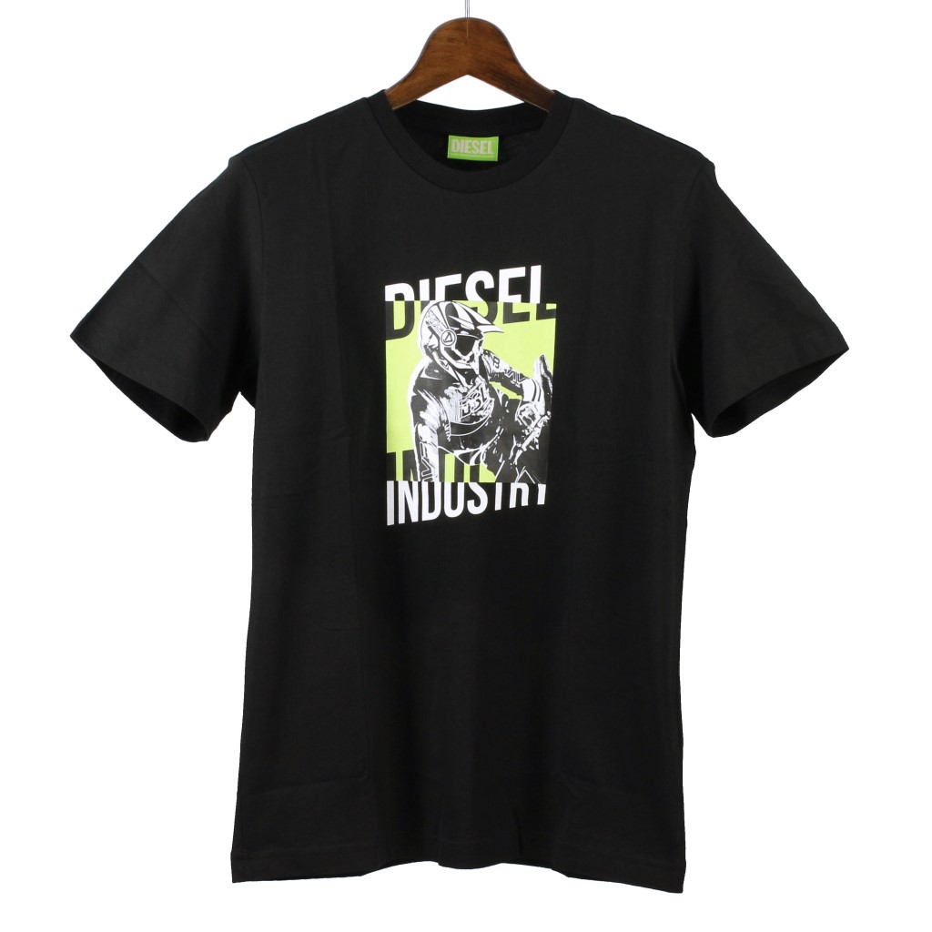 DIESEL ブラック Tシャツ M DIESEL ディーゼル VOLTAG3 ブラック 黒 Tシャツ Mサイズ｜Yahoo