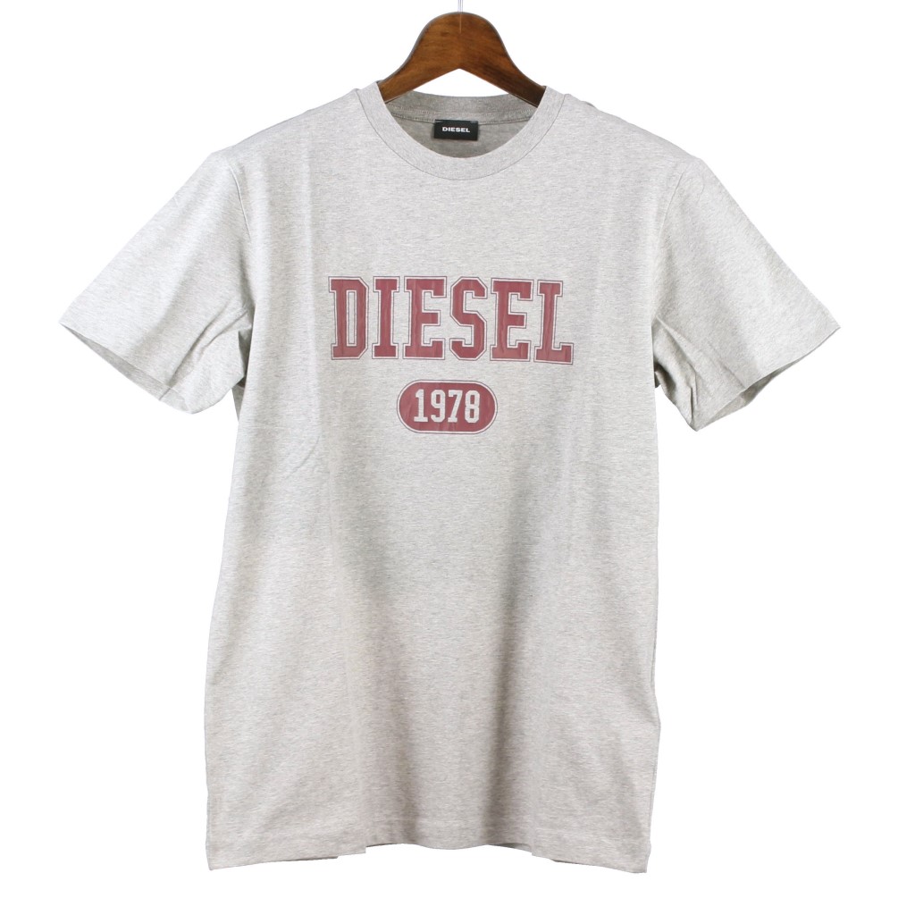 DIESEL ハートプリント Tシャツ グレー DIESEL ハートプリント Tシャツ Sサイズ - メルカリ