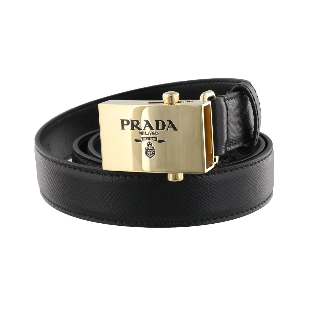 ✨美品✨プラダ　PRADAロゴ入りショルダーベルト　キャンパス地　未使用ブラック PRADA プラダ ベルト 1CC499 053 レディース SAFFIANO