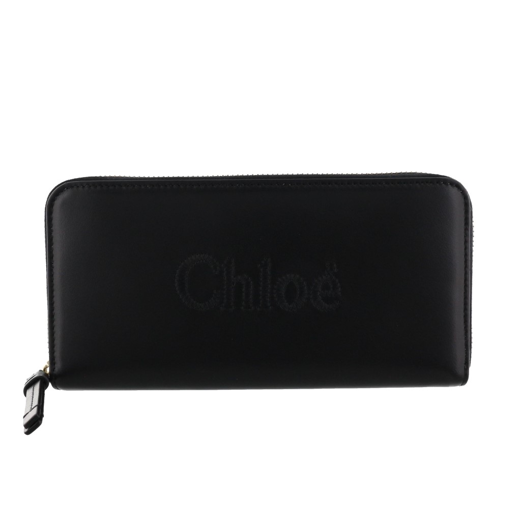 【超美品】Chloé クロエ　ブラック　長財布 Chloe クロエ 長財布 レディース ブラック CHC21WP941 F57 001