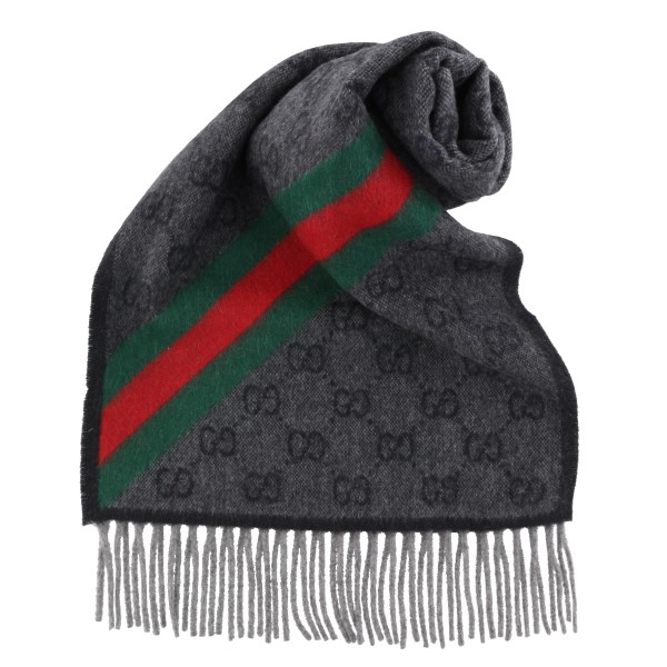 【P3倍 6/4 20時～6/7 24時】GUCCI グッチ 消音装置 GGウェッブ 黒いこと 570603 3G200 1466 LEAD/DARK GREEN