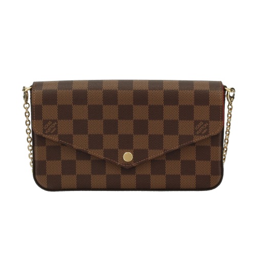 ルイヴィトン ショルダーバッグ レディース ダミエ ポシェット・フェリシー 赤銅色 LOUIS VUITTON N40492