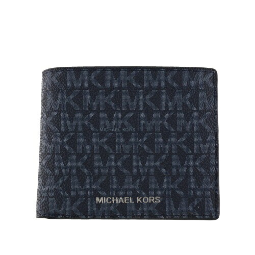 【P10倍 6/4 20時～6/7 24時】MICHAEL KORS マイケル授業計画 二つ折り金入れ メンズ 米国海軍 36U9LCRF3B ADMIRAL PALE BLUE