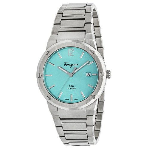 【P5倍 6/10 0時～6/11 2時】フェラガモ ウオッチ メンズ ともし火青み F-80CLASSIC FERRAGAMO SFDT02323