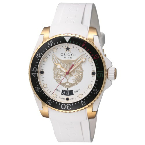 グッチ 腕時計 メンズ ホワイト DIVE GUCCI YA136322｜GINZA LoveLove（銀座ラブラブ）