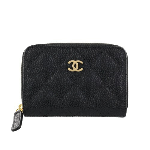 【P3倍 6/4 20時～6/7 24時】シャネル コインケース レディース 黒いこと CHANEL AP0216 Y01864 C3906 BLACK
