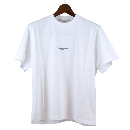 ステラマッカートニー Tシャツ 半袖 レディース ホワイト Stella McCartney 511240 SMW21 9000 PURE WHITE 36 ロゴ｜GINZA LoveLove（銀座ラブラブ）