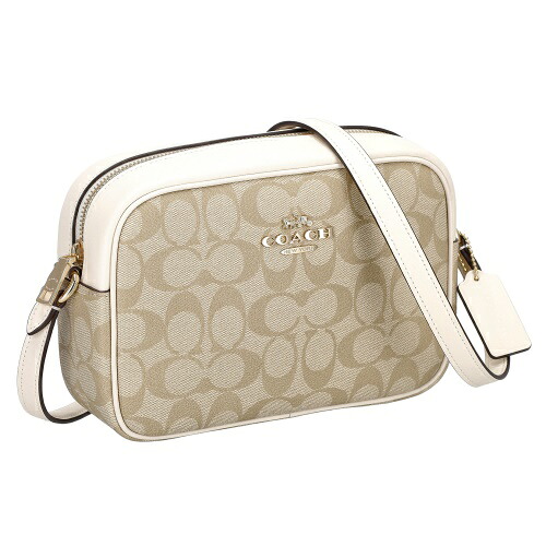 コーチ アウトレット ショルダーバッグ レディース ジェイミー カメラ シグネチャー ベージュ COACH OUTLET CR135 IMDQC｜GINZA LoveLove（銀座ラブラブ）