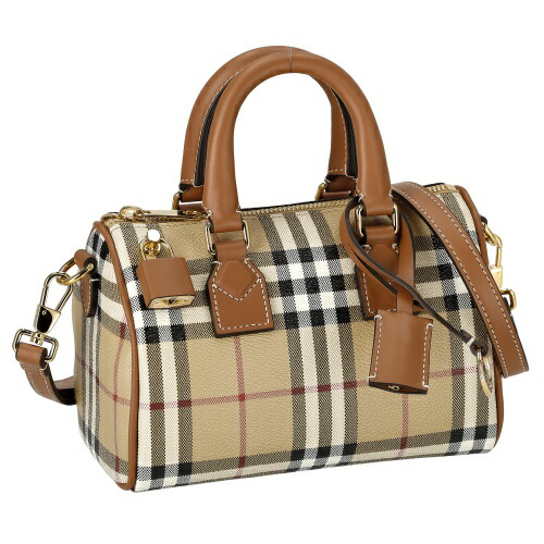 【送料関税込】Burberry - ハンドバッグ ファブリック 緑 BURBERRY（バッグ ・ グリーン・カーキ/緑色系）のフリマ