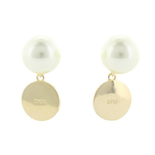 dior:パール付きロゴピアス※お値下げ不可！ラス1商品！ dior-070.jpg