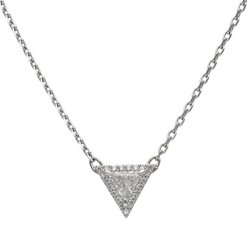 楽天市場】スワロフスキーダブルリングネックレス ブラックゴールド