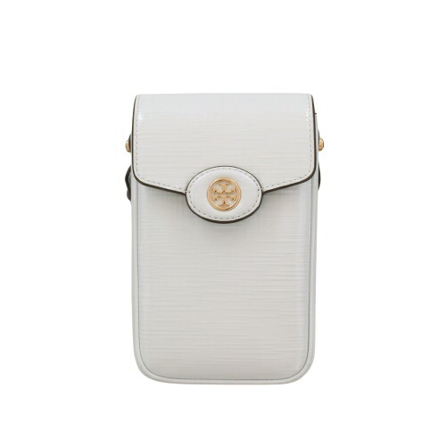 【P5倍 6/4 20時～6/7 24時】トリーバーチ ショルダーバッグ スマートフォンケース レディース ロビンソン 白いこと TORY BURCH 158824 400 ICE BLUE