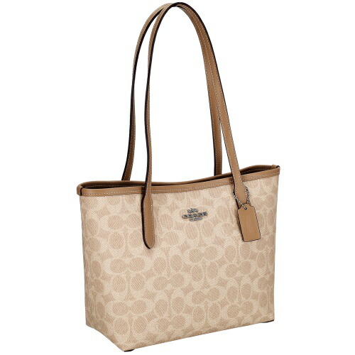 【P5倍 6/4 20時～6/7 24時】コーチ職 逃げ口 トートバッグ レディース ベージュ COACH OUTLET CU759 SVPWH 砂子 トープ