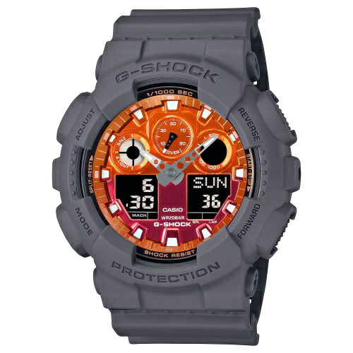 カシオ 腕時計 メンズ Gショック CASIO GA-100FL-8AJF G-SHOCK|GINZA LoveLove(銀座ラブラブ)