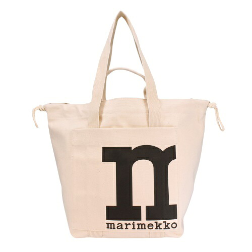 マリメッコ トートバッグ レディース MONO CITY TOTE SOLID 白いこと marimekko 091978 100 COTTON レディースバッグ-バッグ