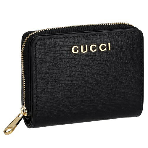 グッチ レディース ミニ財布 772640 0OP0N 1000 グッチ 二つ折り財布 レディース スクリプト ジップアラウンド