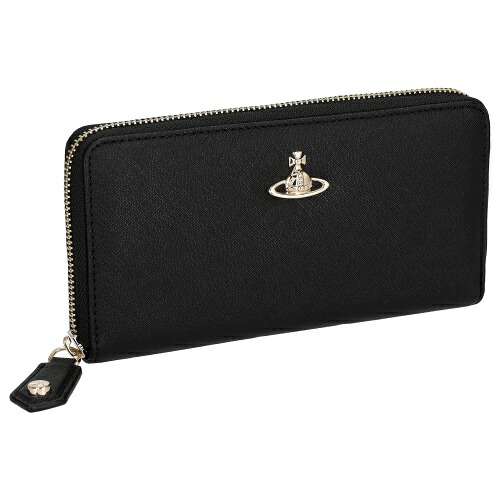 ヴィヴィアンウエストウッド 長札入れ レディース SAFFIANO 黒いこと Vivienne Westwood 5106005BW N402 BLACK
