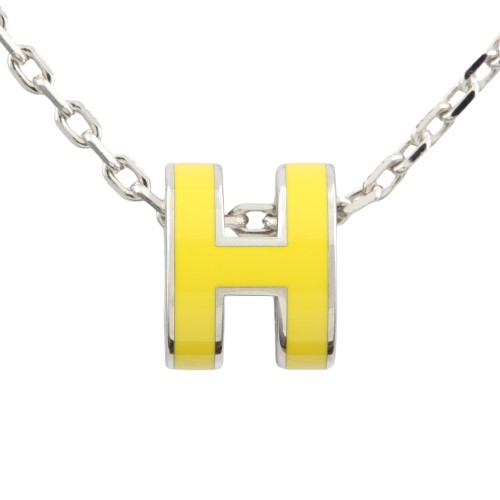 エルメス ネックレス レディース MINI POP H イエロー HERMES H147992FO17 NEW LIME/SV|GINZA LoveLove(銀座ラブラブ)