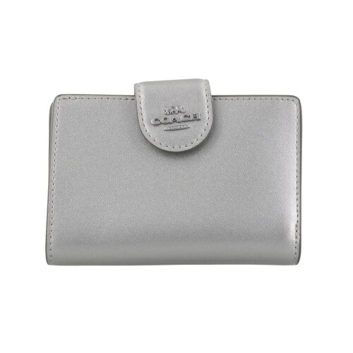 コーチ アウトレット 二つ折り財布 レディース シルバー COACH OUTLET CW528 SVXC4｜GINZA LoveLove（銀座ラブラブ）