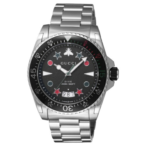 【P5倍 6/10 0時～6/11 2時】グッチ とび込み DIVE GUCCI YA136221 メンズ ウオッチ