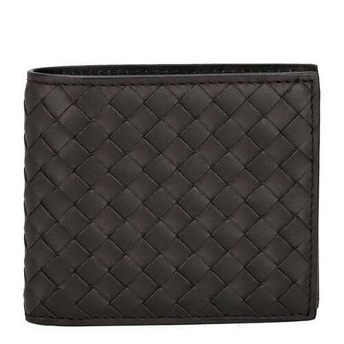 ボッテガヴェネタ 二つ折り札入れ メンズ イントレチャート 赤銅色 BOTTEGA VENETA 193642 V47W1 2008 バッグ・小物・ブランド雑貨-メンズ財布