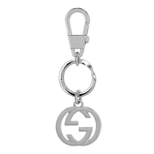 新品 GUCCI キーリング シルバー 455308 J8400 0811 GUCCI グッチ キーリング キーホルダー インターロッキングG