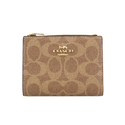 コーチ アウトレット 二つ折り財布 レディース ブラウン COACH OUTLET CW803 IMXHE タン/ブラウン｜GINZA LoveLove（銀座ラブラブ）