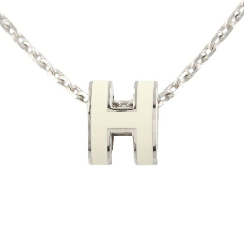 エルメス ネックレス レディース ポップH ミニ MINI POP H ホワイト HERMES H147992FP BLANC/SV|GINZA LoveLove(銀座ラブラブ)