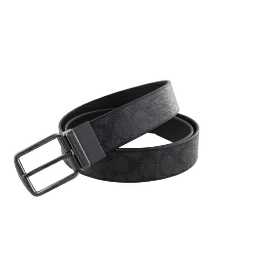 コーチ アウトレット ベルト メンズ ハーネス バックル カット トゥ サイズ リバーシブル ベルト・38MM ブラック COACH OUTLET CY982 QBMI5｜GINZA LoveLove（銀座ラブラブ）