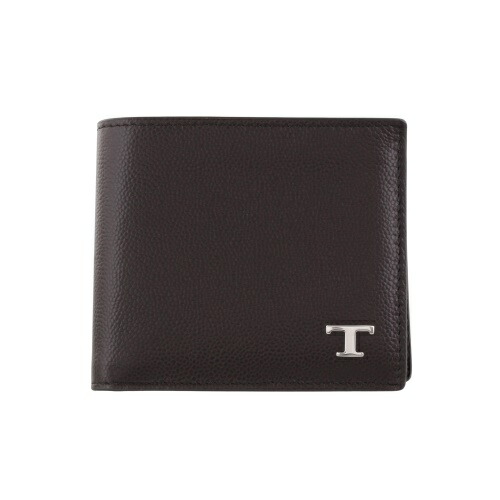 トッズ 二つ折り紙入れ メンズ Tひと休み受け答え 赤銅色 TOD’S XAMTSYBB300UGA S810 BROWN