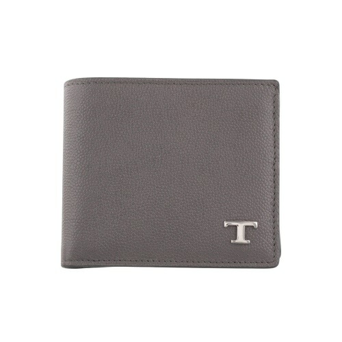 トッズ 二つ折り紙入れ メンズ Tひと休み受け答え 薄墨色 TOD’S XAMTSYBB300UGA B413 GRAY