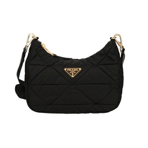 【P5倍 6/4 20時～6/7 24時】プラダ ショルダーバッグ レディース TESSUTO QUILTING 黒いこと PRADA 1BC151 V D9M RDJN F0632 NERO 1