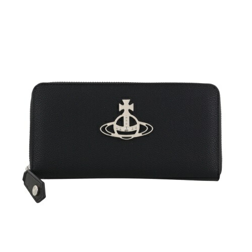 ヴィヴィアンウエストウッド 長札入れ レディース ANNIE ZIP ROUND WALLET 黒いこと Vivienne Westwood 5105005CU S000R N405 BLACK