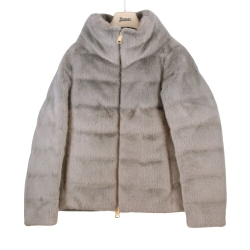 ヘルノ ダウンジャケット レディース グレー HERNO PI001935D 12630 9406 ライトグレー サイズ42｜GINZA LoveLove（銀座ラブラブ）