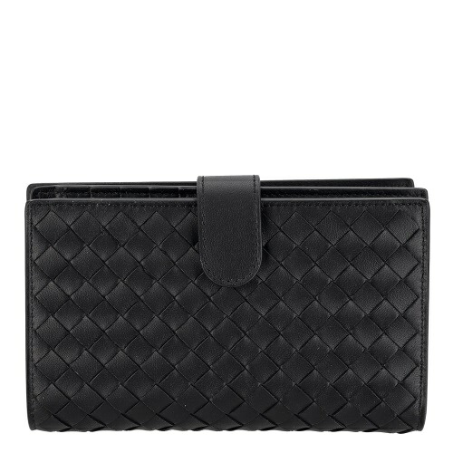 ボッテガヴェネタ 二つ折り紙入れ メンズ 黒いこと BOTTEGA VENETA 121060 V3UN1 8803