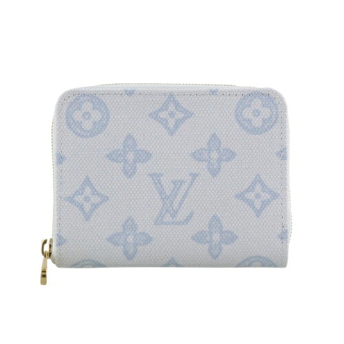 【P2倍 6/4 20時～6/7 24時】ルイヴィトン コインケース モノグラム ジッピー・コイン 蝦蟇口 青碧 LOUIS VUITTON M27721 青碧 クーリエ