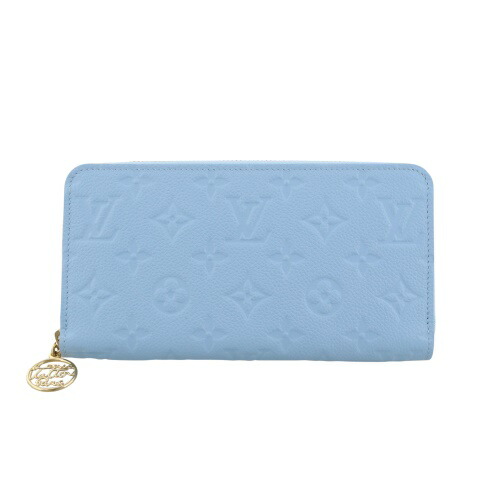 ルイヴィトン 長札入れ モノグラム･アンプラント ジッピー・ウォレット 青色 LOUIS VUITTON M28294 葡萄青色