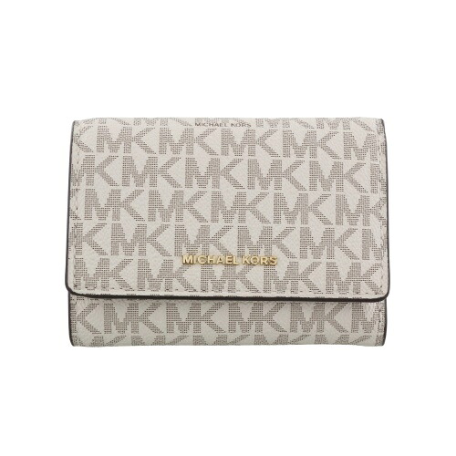 マイケルコース 三つ折り財布 レディース ホワイト MICHAEL KORS 32S5GYTP1B 149 VANILLA ACRN｜GINZA LoveLove（銀座ラブラブ） 12,816円