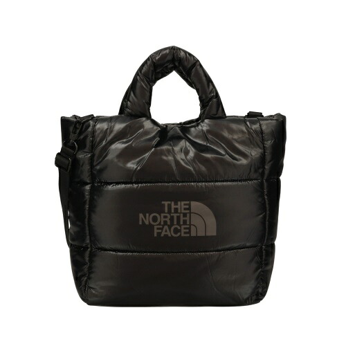 【P5倍 6/10 0時～6/11 2時】ザ 北の方人間の顔 ショルダーバッグ レディース Plumpy Tote Bag-L 黒いこと THE NORTH FACE NN2PQ60J BLACK
