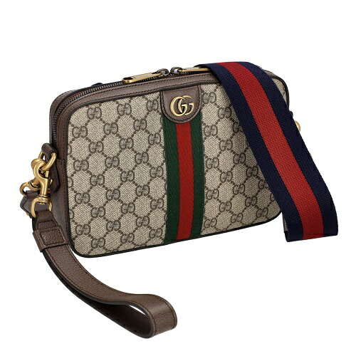 【P3倍 6/4 20時～6/7 24時】グッチ ショルダーバッグ レディース GGスプリームキャンバス 赤銅色 GUCCI 699439 9C2ST 8920