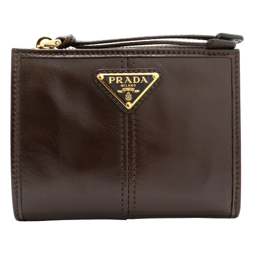 プラダ 二つ折り財布 レディース ブラウン PRADA 1ML050 2CYR F0003 MORO｜GINZA LoveLove（銀座ラブラブ）