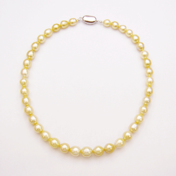 [送料無料]南洋パールネックレス 9.1～11.5mm【鑑別書付】｜Jewelery Accessory TanakaYoshiko