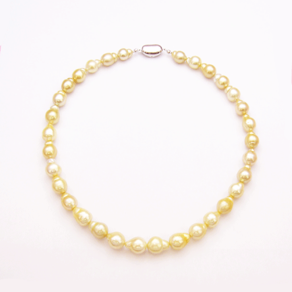 [送料無料]南洋パールネックレス 8.8～11.7mm 44cm【鑑別書付】｜Jewelery Accessory TanakaYoshiko