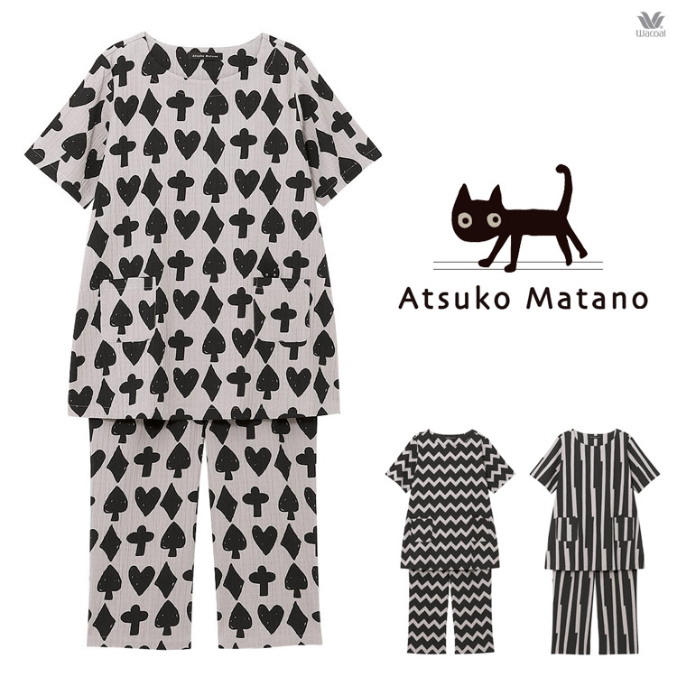 LLサイズ ワコール マタノアツコ パジャマ 半袖 綿混 夏 ATSUKO MATANO 大きいサイズ | ラブリードール ランジェリー