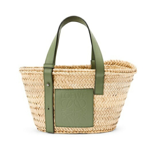 驚きの値段で ロエベ Loewe バスケットバッグスモール ヤシの葉 カーフ