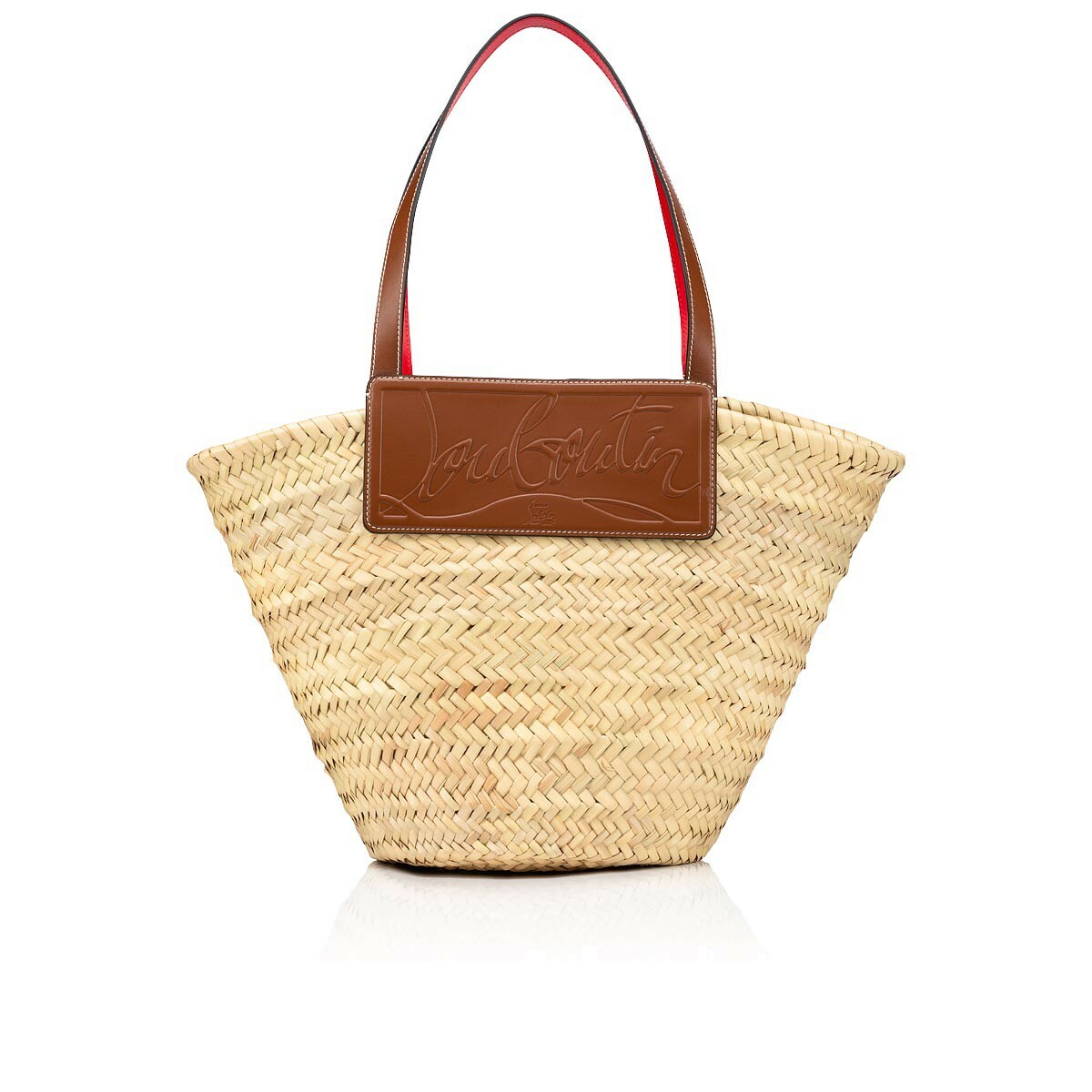 クリスチャンルブタン Christian Louboutin Loubishore かごバッグ ラージサイズ ブラウン ラフィア 1215220C703 トートバッグ ショルダーバッグ