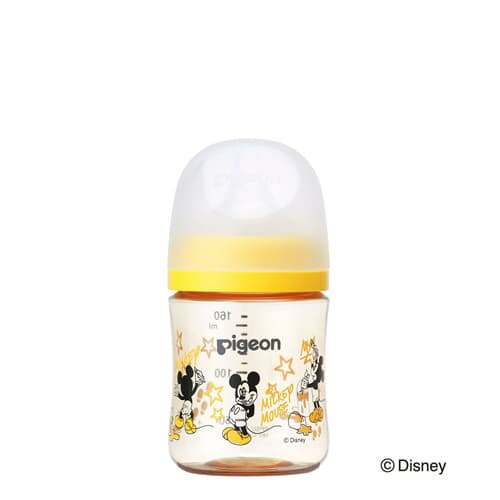 送料無料(一部除く)ピジョン 母乳実感 哺乳びん プラスチック製 Disney160ml 乳首(SSサイズ)pigeon 新生児 広口タイプ かわいい ディズニー ミッキー 哺乳瓶 拒否 在庫有時あす楽 B倉庫