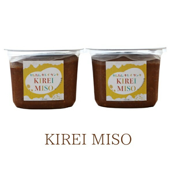 クール便 KIREI MISO 900g×1個/900g×2個【正規代理店】キレイミソこだわりの原材料 本物の味噌 スーパーフード 国産大豆 米麹 高級 発酵味噌 生味噌 天日塩 自然海塩 腸活 乳酸菌 化学調味料無添加 ファスティングみそ A倉庫 送料無料（一部除く）