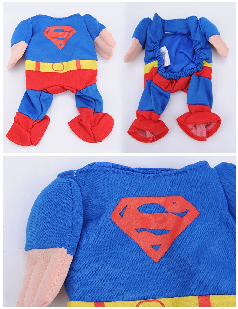楽天市場 大人気 ペットウエア 期間限定特別価格950円送料無料 愛犬が大変身 可愛いペット用コスチューム スーパーマン スパイダーマン バットマン ペットウエア 犬服猫服 ドッグウエア ペットスコチュームペットコスプレ ハロウィン衣装 仮装 猫ドッグ